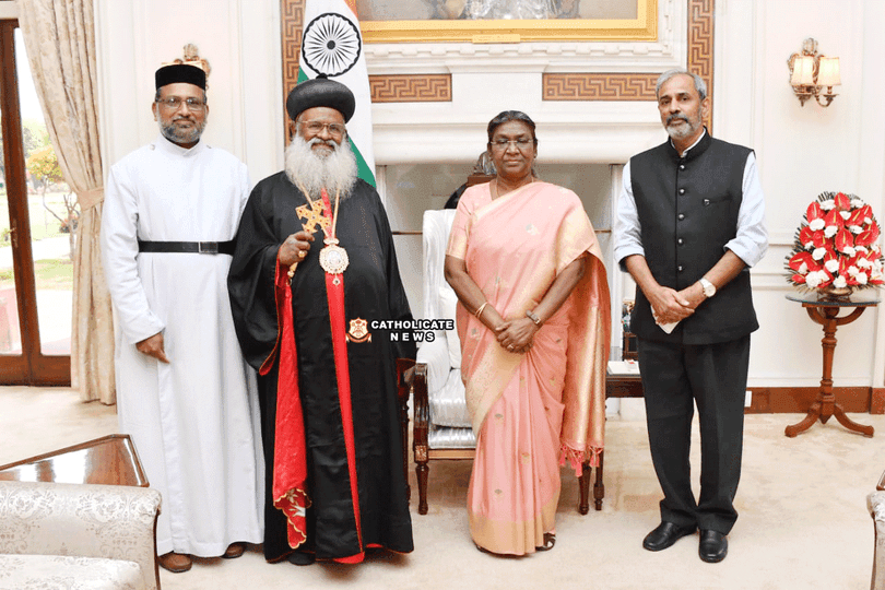 കാതോലിക്കാ ബാവാ ഇന്ത്യൻ പ്രസിഡന്റ് ബഹു. ദ്രൗപതി മുർമുവിനെ സന്ദർശിച്ചു.