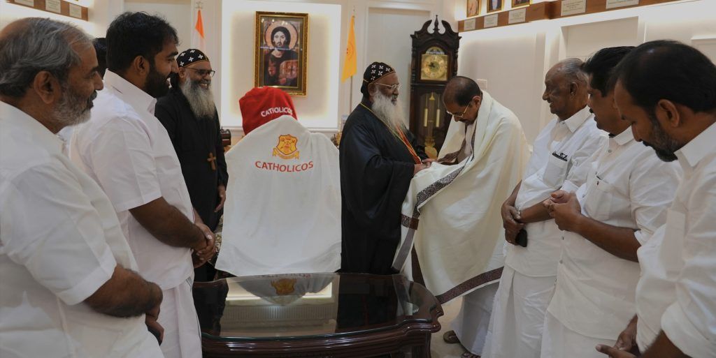 കെ.പി.സി.സി പ്രസിഡന്റും പുതിയ ഭാരവാഹികളും മലങ്കര ഓർത്തഡോക്സ് സഭാധ്യക്ഷനെ സന്ദർശിച്ചു.